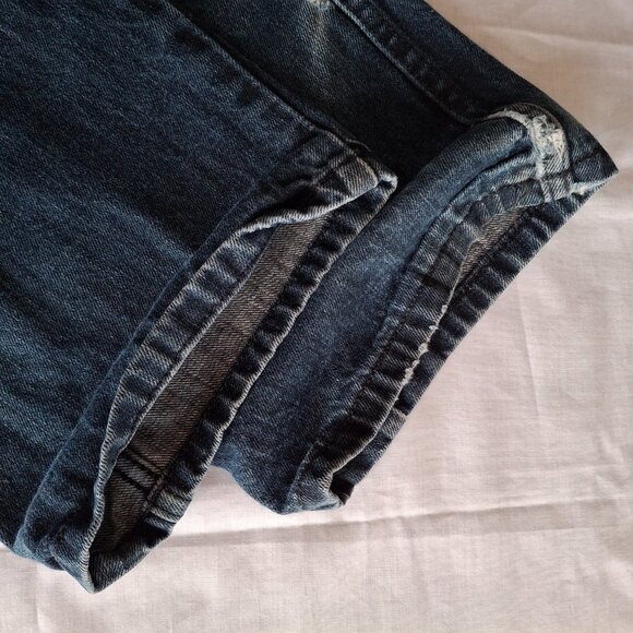 Mens Denim Blue Jeans Adam Levine The Dean 38 Waist 32 Length Lightly Distressed - Picture 8 of 12